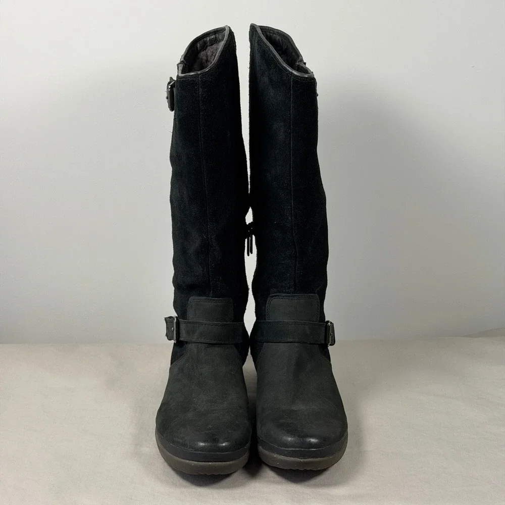 UGG THOMSEN Womens 6 Waterproof Riding Boots‎ Shearling Lined Suede 1005268